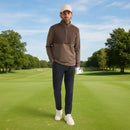Ping Ezra 1/2 Zip Pullover - Coffee/Bracken