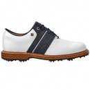 FootJoy Premiere Legends Series Ltd Edition Packard Waterproof Spiked Shoes - White/Navy/Tweed