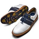 FootJoy Premiere Legends Series Ltd Edition Packard Waterproof Spiked Shoes - White/Navy/Tweed