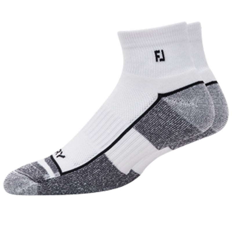 FootJoy Mens ProDry Quarter Socks - White