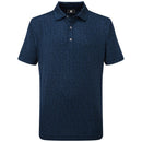 FootJoy Junior Floral Lisle Polo Shirt - Navy