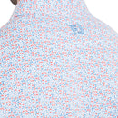 FootJoy Gamer Print Pique Polo Shirt - White/Air Blue/High Tide/Magenta