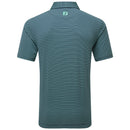 FootJoy Triple Pinstripe Lisle Polo Shirt - Navy