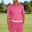 FootJoy Abacus Print Lisle Polo Shirt - Magenta