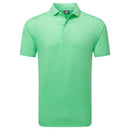 FootJoy Abacus Print Lisle Polo Shirt - Seafoam