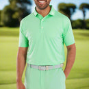 FootJoy Abacus Print Lisle Polo Shirt - Seafoam