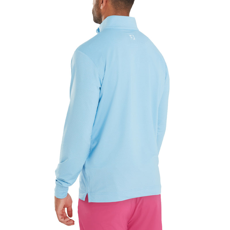 FootJoy Tonal Deco Diamond Chillout 1/4 Zip - Air Blue
