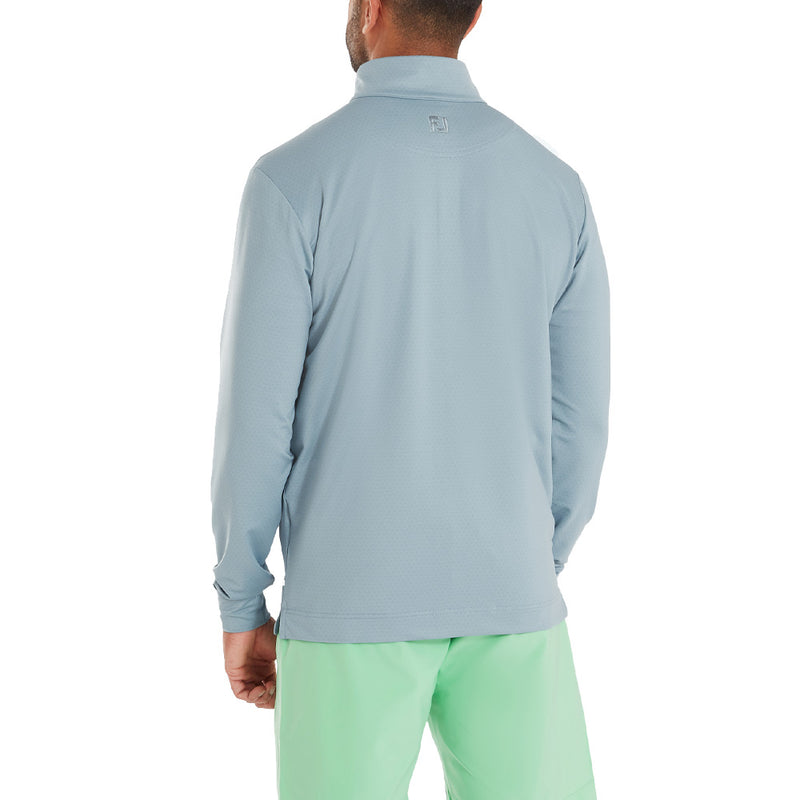 FootJoy Tonal Deco Diamond Chillout 1/4 Zip - Steel Blue