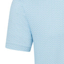 FootJoy Scallop Geo Pique Polo Shirt - Blue Reef