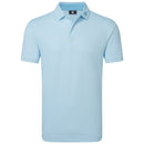 FootJoy Scallop Geo Pique Polo Shirt - Blue Reef