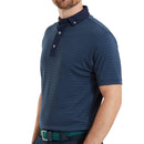 FootJoy Star Geo Jacquard Polo Shirt - Navy
