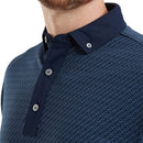 FootJoy Star Geo Jacquard Polo Shirt - Navy