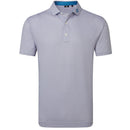 FootJoy Nautical Flag Print Lisle Polo Shirt - Nantucket Red/Coastal Blue