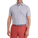 FootJoy Nautical Flag Print Lisle Polo Shirt - Nantucket Red/Coastal Blue