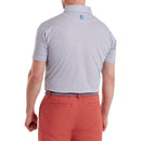 FootJoy Nautical Flag Print Lisle Polo Shirt - Nantucket Red/Coastal Blue