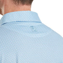 FootJoy Nautical Flag Print Lisle Polo Shirt - Blue Reef/Deep Reef