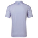 FootJoy Nautical Flag Print Lisle Polo Shirt - Pink Pop/Vivid Violet