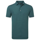 FootJoy Shadow Stripe Lisle Polo Shirt - Navy