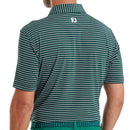 FootJoy Shadow Stripe Lisle Polo Shirt - Navy