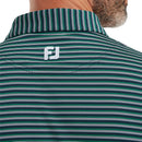 FootJoy Shadow Stripe Lisle Polo Shirt - Navy