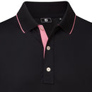 FootJoy Wordmark Pique Polo Shirt - Black