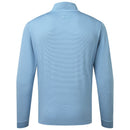 FootJoy Ottoman Stripe Chillout 1/4 Zip Pullover - Chambray/Coastal Blue