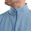 FootJoy Ottoman Stripe Chillout 1/4 Zip Pullover - Chambray/Coastal Blue