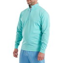 FootJoy Ottoman Stripe Chillout 1/4 Zip Pullover - Blue Reef/Sea Glass