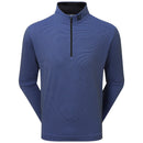 FootJoy Ottoman Stripe Chillout 1/4 Zip Pullover - Black/Vivid Violet