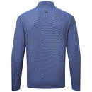 FootJoy Ottoman Stripe Chillout 1/4 Zip Pullover - Black/Vivid Violet