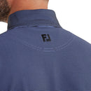 FootJoy Ottoman Stripe Chillout 1/4 Zip Pullover - Black/Vivid Violet