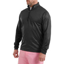 FootJoy Nautical Flag Tonal Chillout 1/4 Zip Pullover - Black