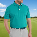 FootJoy Stretch Pique Solid Polo Shirt- Tile Blue