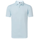 FootJoy Modernist Geo Pique Polo Shirt- White/Ice Blue