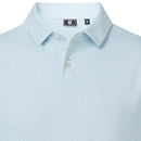 FootJoy Modernist Geo Pique Polo Shirt- White/Ice Blue
