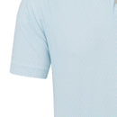 FootJoy Modernist Geo Pique Polo Shirt- White/Ice Blue