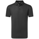 FootJoy Modernist Geo Pique Polo Shirt - Charcoal/Black