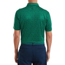 FootJoy Painted Floral Lisle Polo Shirt - Field Green