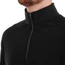 FootJoy Wordmark Chillout 1/4 Zip Pullover - Black
