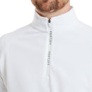 FootJoy Wordmark Chillout 1/4 Zip Pullover - White