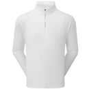 FootJoy Wordmark Chillout 1/4 Zip Pullover - White