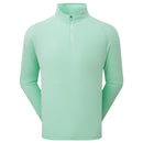 FootJoy Wordmark Chillout 1/4 Zip Pullover - Sea Glass