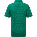 FootJoy Junior Floral Lisle Polo Shirt - Field Green