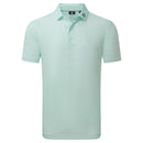 FootJoy Heritage Logo Lisle Polo Shirt  - White/Mint