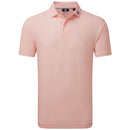 FootJoy Heritage Logo Lisle Polo Shirt  - White/Peach