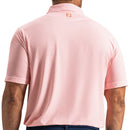 FootJoy Heritage Logo Lisle Polo Shirt  - White/Peach