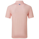 FootJoy Heritage Logo Lisle Polo Shirt  - White/Peach