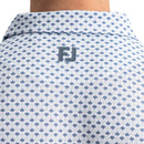 FootJoy Ginko Geo Pique Polo Shirt  - White/Mint