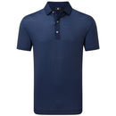FootJoy Tailor Texture Lisle Polo Shirt  - Navy Tonal