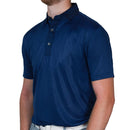 FootJoy Tailor Texture Lisle Polo Shirt  - Navy Tonal